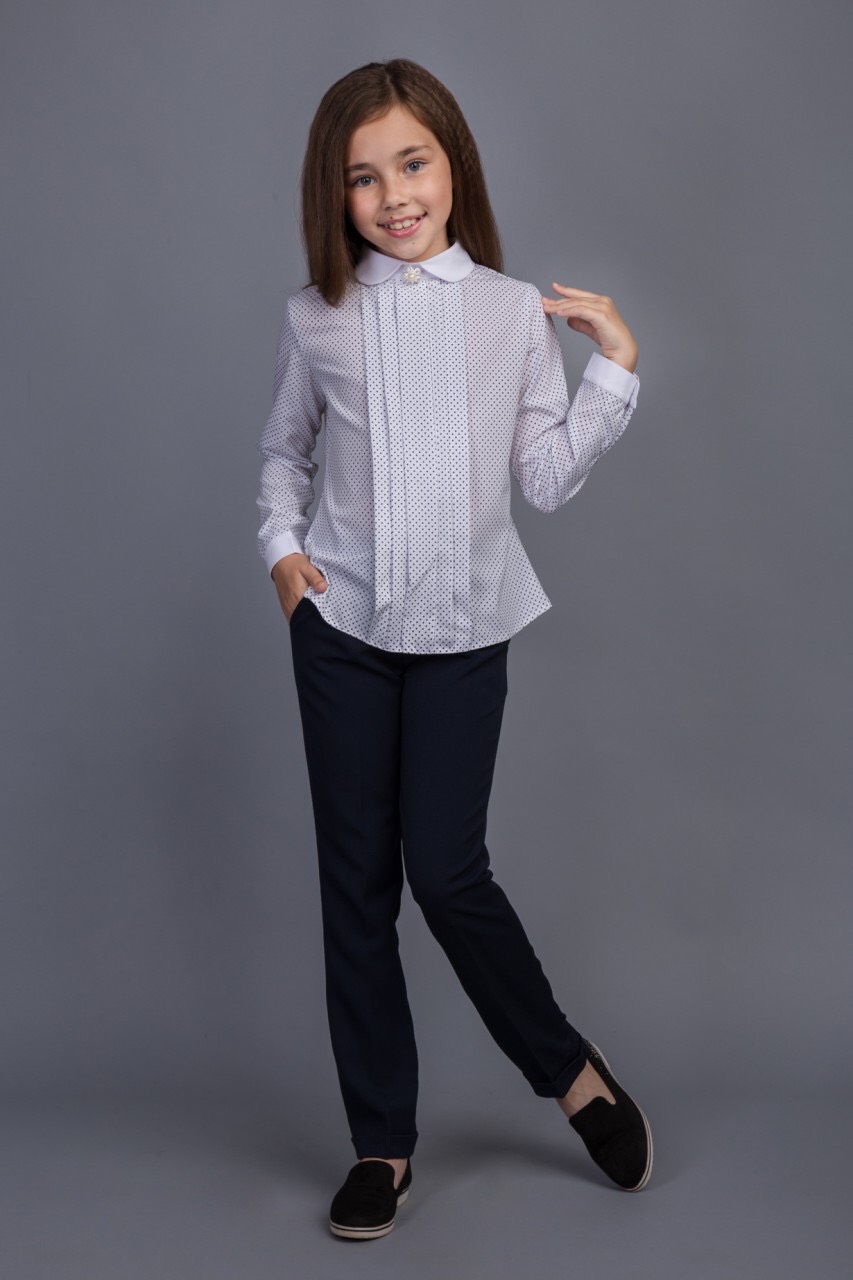 Блузка школьная Brilliant Maria белая 17113 - ціна