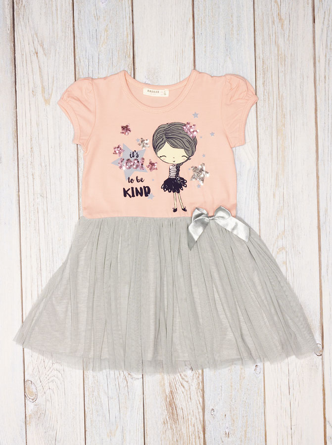 Сукня для дівчинки Дівчинка-принцеса Breeze персикова 10838 - фото