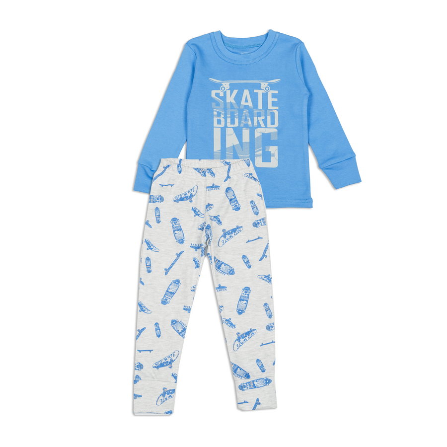 Пижама для мальчика Фламинго Skate синяя 246-222 - цена