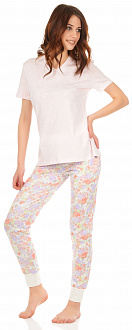 Комплект женский (футболка+штаны) MISS FIRST GLICINE розовый - ціна