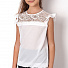 Блузка для девочки Mevis белая 2682-01 - ціна