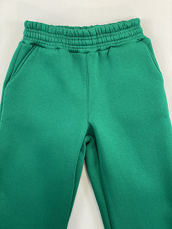 Утеплений спортивний костюм для дівчинки зелений смарагд 2708-02 - розміри
