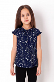Блузка для девочки Mevis синяя 3846-01