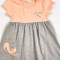 Трикотажне плаття для дівчинки Barmy Котик персикове 0543 - ціна