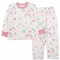 Утепленнная піжама для дівчинки Фламінго Єдиноріг молочна 109-307 - ціна