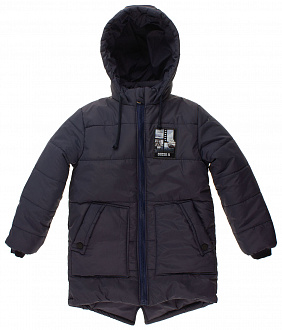 Куртка зимняя для мальчика Одягайко темно-синяя 20165 - ціна
