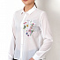 Нарядная блузка для девочки Mevis белая 2818-01 - ціна