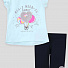 Комплект для дівчинки футболка та бриджі Breeze блакитний 13389 - ціна