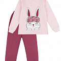 Пижама утепленная для девочки Фламинго Зайчик розовая 329-312 - ціна