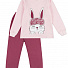 Пижама утепленная для девочки Фламинго Зайчик розовая 329-312 - ціна