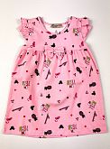Платье для девочки Stella Kids Тропики розовое 0217