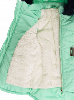 Комбінезон зимовий (куртка+штани) для дівчинки Одягайко м'ятний 20151 - світлина