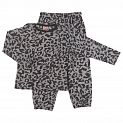Пижама детская Леопард серая 8382