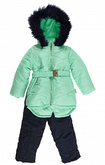 Комбінезон зимовий (куртка+штани) для дівчинки Одягайко м'ятний 20151 - ціна