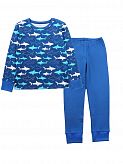 Пижама для мальчика Фламинго Shark синяя 249-217