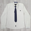 Сорочка з краваткою обманкою для хлопчика Cegisa біла 8113 - ціна
