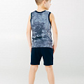 Комплект для мальчика (майка+шорты) SMIL Мечтатели серый 113253 - фото