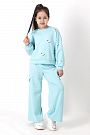 Стильний костюм для дівчинки Mevis блакитний 4566-01
