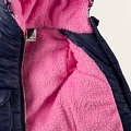 Куртка зимова для дівчинки Одягайко темно-синя з рожевим 20040О - розміри