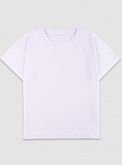 Базовая футболка для девочки Фламинго белая 778-412