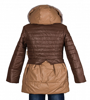 Куртка для дівчинки ОДЯГАЙКО коричнева 2686 - світлина