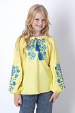 Вышиванка для девочки Mevis желтая 4854-03
