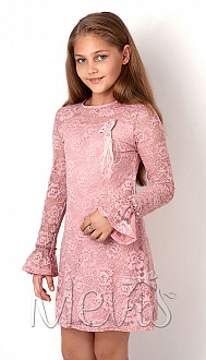 Нарядное платье для девочки Mevis розовое 2925-01 - ціна