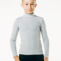 Гольф зі стійкою для хлопчика SMIL сірий меланж 114589 - фото