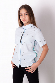 Блузка для дівчинки Mevis блакитна 3614-06 - ціна