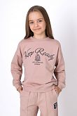 Свитшот для девочки Mevis College капучино 4942-03