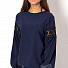 Блузка з довгим рукавом для дівчинки Mevis синя 2754-02 - ціна