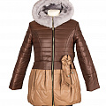 Куртка для дівчинки ОДЯГАЙКО коричнева 2686 - ціна