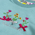 Світшоти для дівчинки Paty Kids Wild Flowers м'ятний 61203 - розміри
