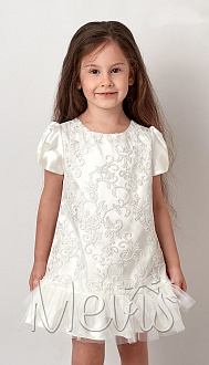 Нарядне плаття для дівчинки Mevis молочне 2984-03 - ціна