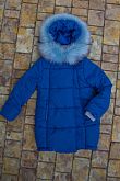Куртка зимняя для девочки SUZIE Грейс синяя ПТ-38711