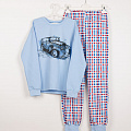 Пижама утепленная для мальчика Valeri tex Машина голубая 1770-55-055 - ціна