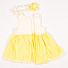 Платье+повязка для девочки HappyTOT Букетик желтое 721 - світлина