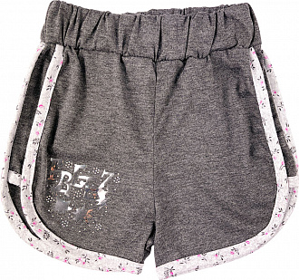 Літні шорти для дівчинки темно-сірі 019481 - ціна