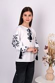 Вышиванка для девочки Mevis белая 5434-03