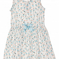 Літній сарафан для дівчинки Breeze білий в блакитну квіточку 12934 - ціна