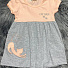 Трикотажне плаття для дівчинки Barmy Котик персикове 0543 - розміри