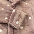 Теплий вельсофт халат для дівчинки Фламінго Горох пудра 883-910 - розміри