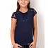 Блузка с коротким рукавом Mevis синяя 2683-03 - ціна