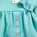 Сукня трикотажна для дівчинки Mevis бірюзова 2515-02 - світлина