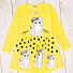 Трикотажное платье для девочки Котик милашка желтый 6895 - ціна