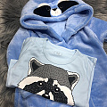 Халат і піжама для хлопчика Фламінго Єнот блакитний 531-909 - розміри