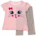 Комплект для дівчинки футболка та бриджі Breeze рожевий 10715 - ціна