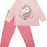 Утеплена піжама для дівчинки Фламінго Єдиноріг рожева 109-312 - ціна