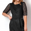 Трикотажна сукня для дівчинки-підлітка Mevis чорна 3133-01 - ціна