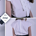 Блузка с коротким рукавом для девочки B.Fly Эстер белая - фото